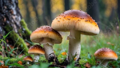 Overview of mushroom caps i...