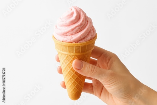 Close-up of a strawberry ic...