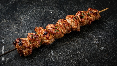 Grilled poultry shish kebab...