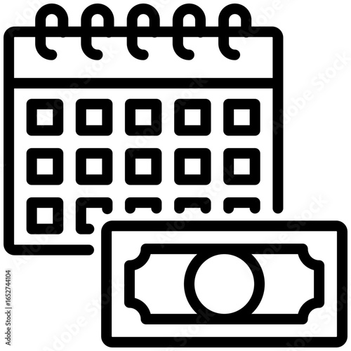 payday icon isolated on white background. vector illustration icon for economic development