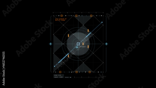Jet Fighter Targeting Screen HUD Template