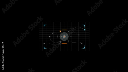 Jet Fighter Targeting Screen HUD Template