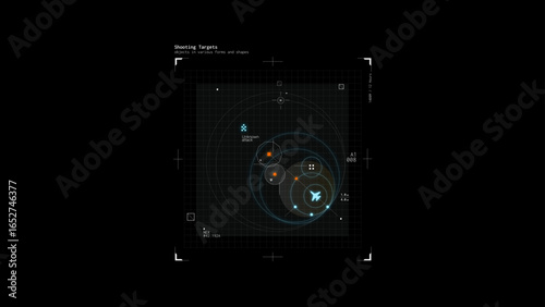 03Jet Fighter Targeting Screen HUD Template