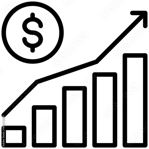 inflation icon isolated on white background. vector illustration icon for economic crisis