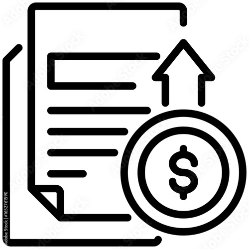 taxes icon isolated on white background. vector illustration icon for economic crisis