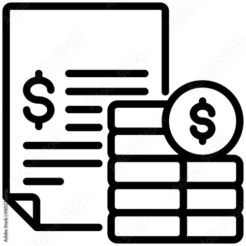 loan icon isolated on white background. vector illustration icon for economic crisis