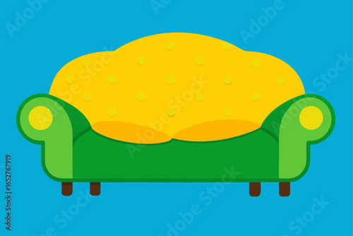 sofa and pillows