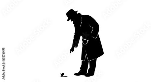 detective silhouette transparent background png for design projects
