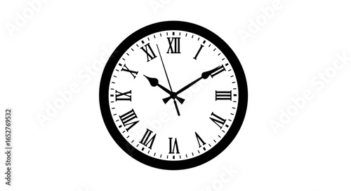 elegant roman numeral clock transparent background for design projects