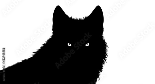 fierce wolf silhouette transparent background png for design projects