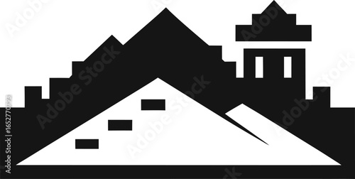 Ancient Chinese Landmark Wall Icon