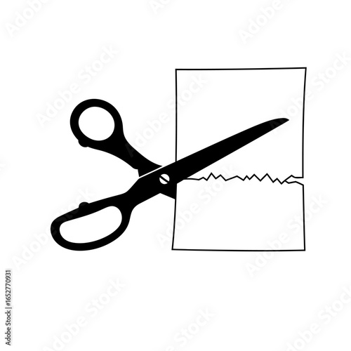 scissors cutting paper transparent png for design projects