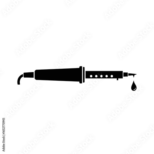 soldering iron icon transparent background isolated vector illustration