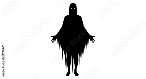 spooky transparent silhouette figure isolated png for design projects