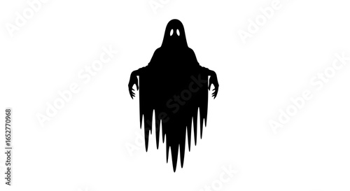 spooky transparent ghost illustration isolated png for halloween designs