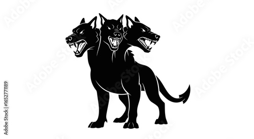 threeheaded dog cerberus transparent png for design projects