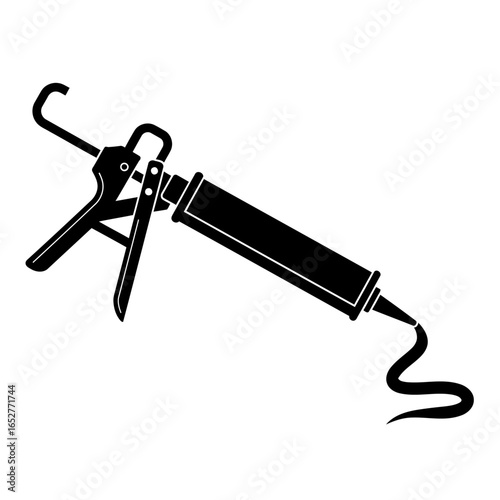 transparent background caulk gun icon isolated vector for design projects