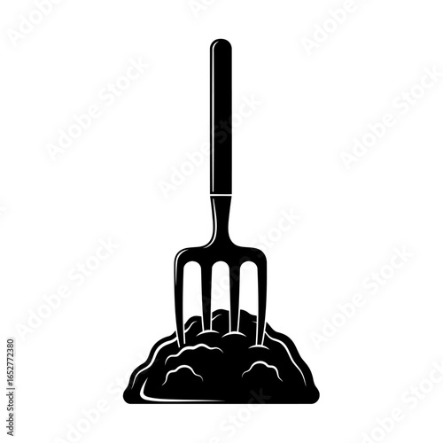 transparent background gardening fork icon perfect for website design