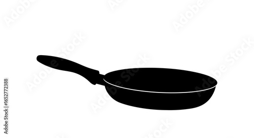 transparent background frying pan silhouette isolated vector for culinary designs