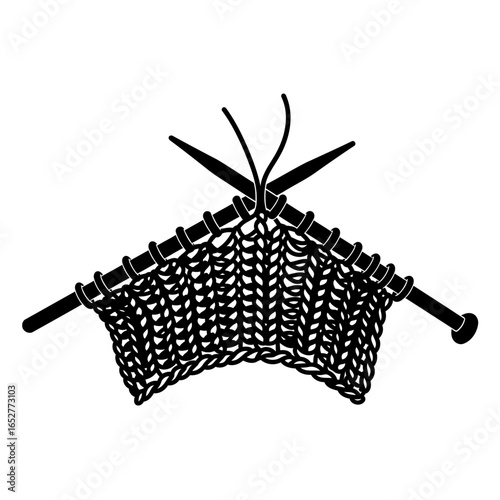 transparent background knitting needles icon perfect for craft projects