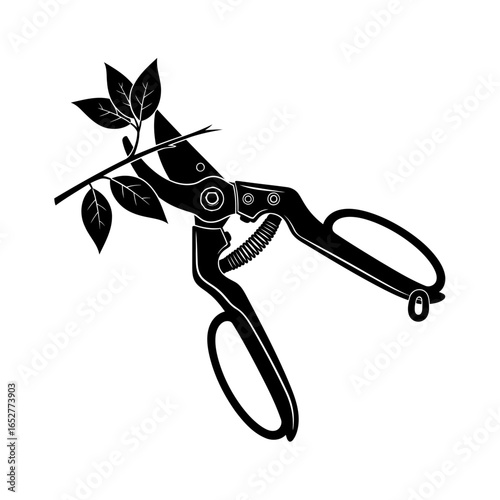 transparent background pruning shears isolated vector illustration for design projects