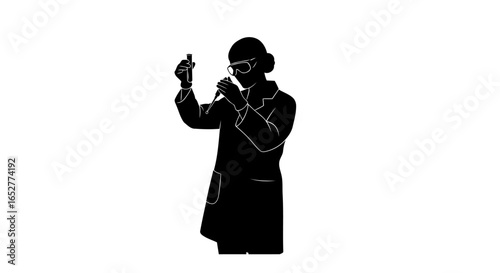 transparent background scientist silhouette perfect for website and design projects