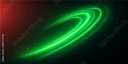 green futuristic galactic energy