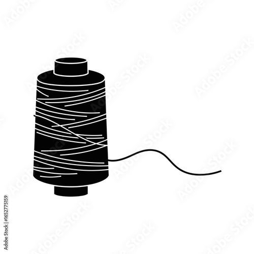 transparent background thread spool isolated vector illustration for design projects