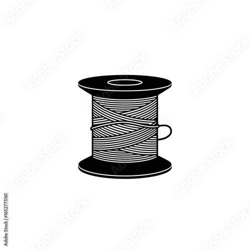 transparent background thread spool isolated vector illustration for design projects