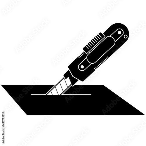 transparent background utility knife icon isolated vector for design projects
