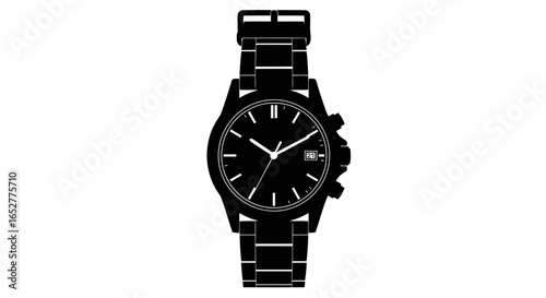 transparent background wristwatch isolated vector illustration for design