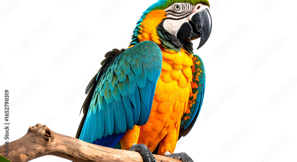 Fototapeta premium blue and yellow macaw ara ararauna