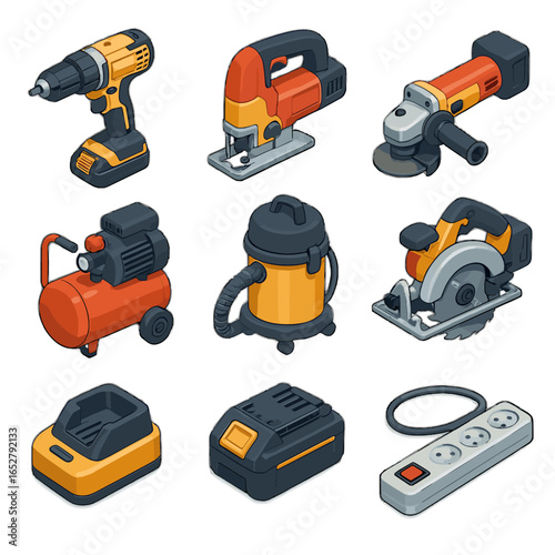 Vector charging icon icons tool battery grinder shop dock angle shed jigsaw