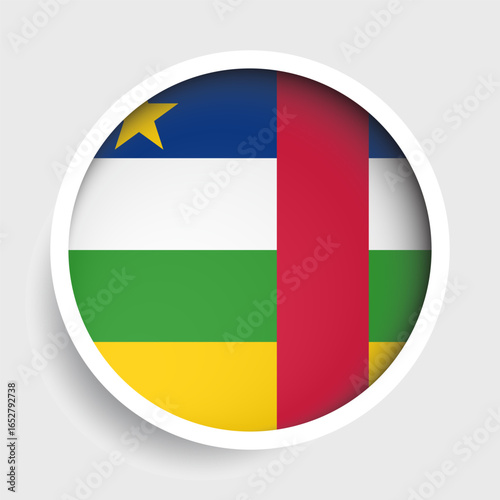 Flag of Central African Republic, round icon with shadow, national symbol Free Download Flag of Central African Republic, round icon with shadow, national symbol - GFXLoad