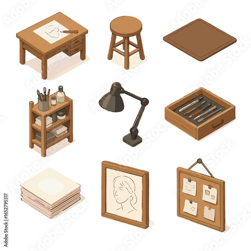 set of different objects