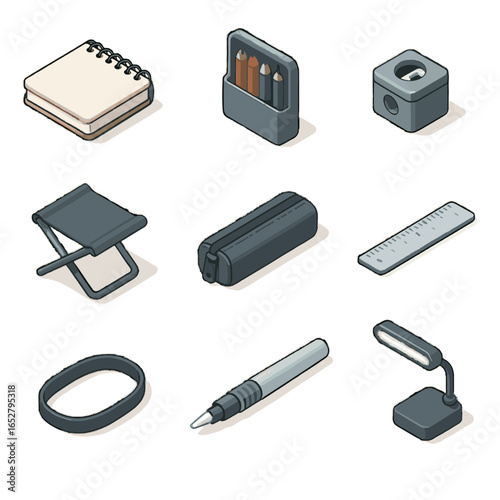 set of different objects