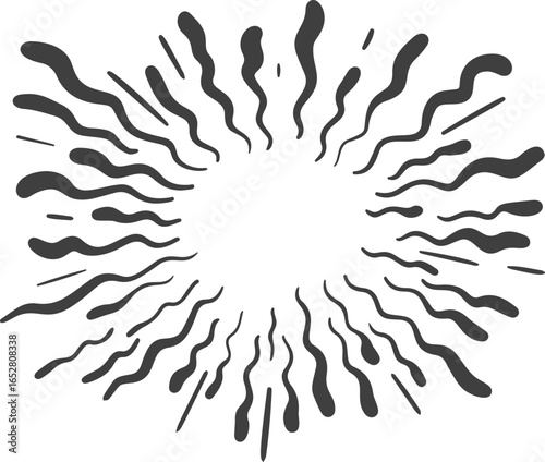 Irregular bitmap star shape. Abstract random spiky spark with geometric funky flashes and rays. Y2k retro sparkle