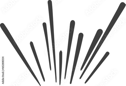 Irregular bitmap star shape. Abstract random spiky spark with geometric funky flashes and rays. Y2k retro sparkle