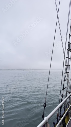 sailing on the sea