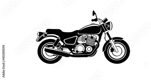 motorcycle on a white background