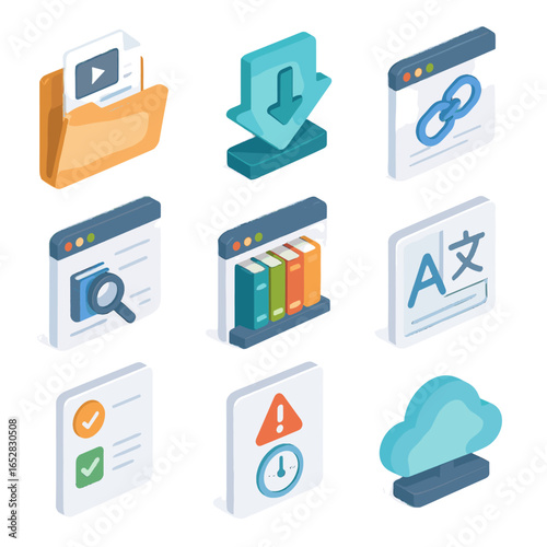 Download classroom folder language icons alert lesson drive link resource online icon