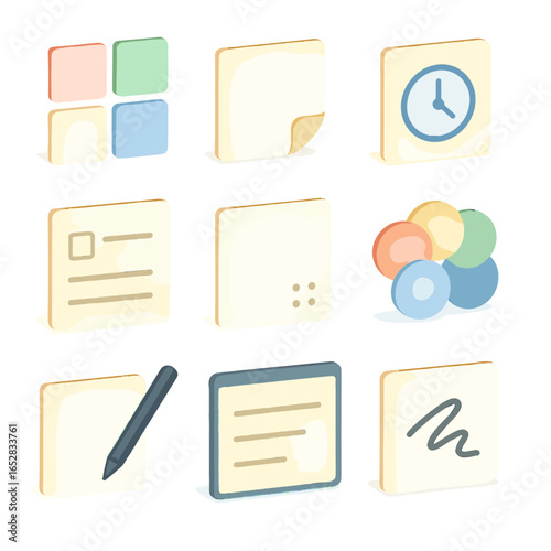 Note corner pinned vector sticky grip icon jot notes doodle resize digital