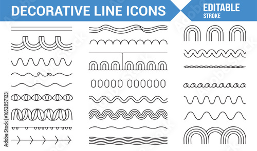 Creative Minimalist Icons with Editable Stroke Designs