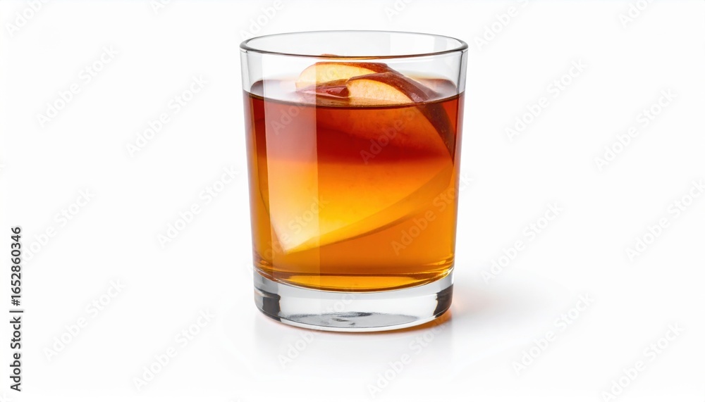 Elegant Glass of Whiskey with Ice and Orange Slice Capturing the Essence of Relaxation and Indulgence Elegant Glass of Whiskey with Ice and Orange Slice Capturing the Essence of Relaxation and Indulgence