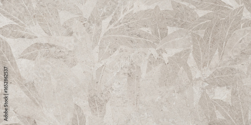 stone texture with subtle leaf pattern creating natural botanical abstract background.