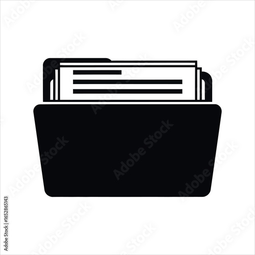 Digital File Folder Document Icon