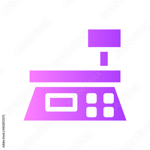 weighing scale gradient icon