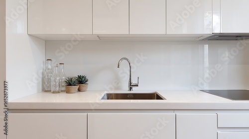 luxury kitchen interior with beautiful color texture 