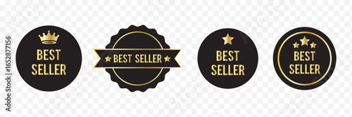 Set of badge best seller,  best price, best quality. Perfect for design element of the best products and bestseller retailer.  eps 10 