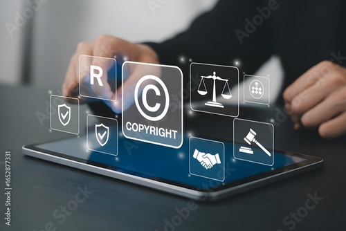 Protecting Intellectual Property Rights with Digital Copyright Law and Legal Compliance on a Tablet Interface for Business and Creative Professionals in the Digital